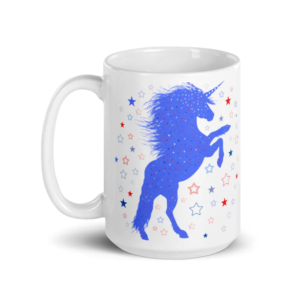 Unicorn inspiration blue coffee cup