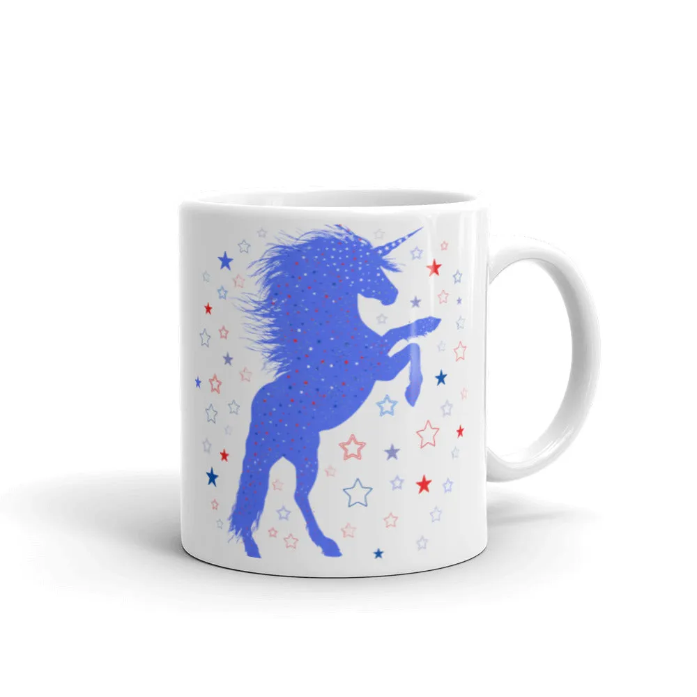 Unicorn inspiration blue coffee cup