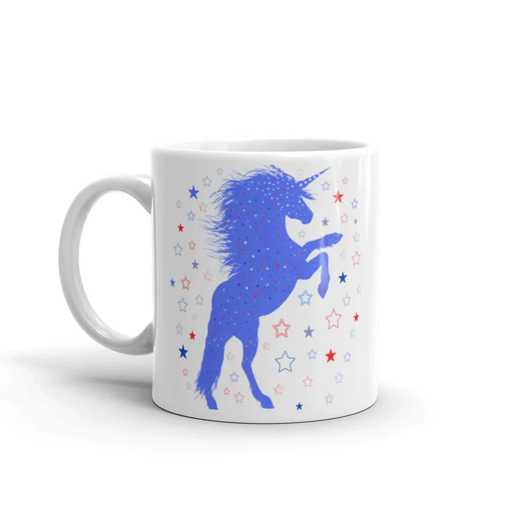 Unicorn inspiration blue coffee cup