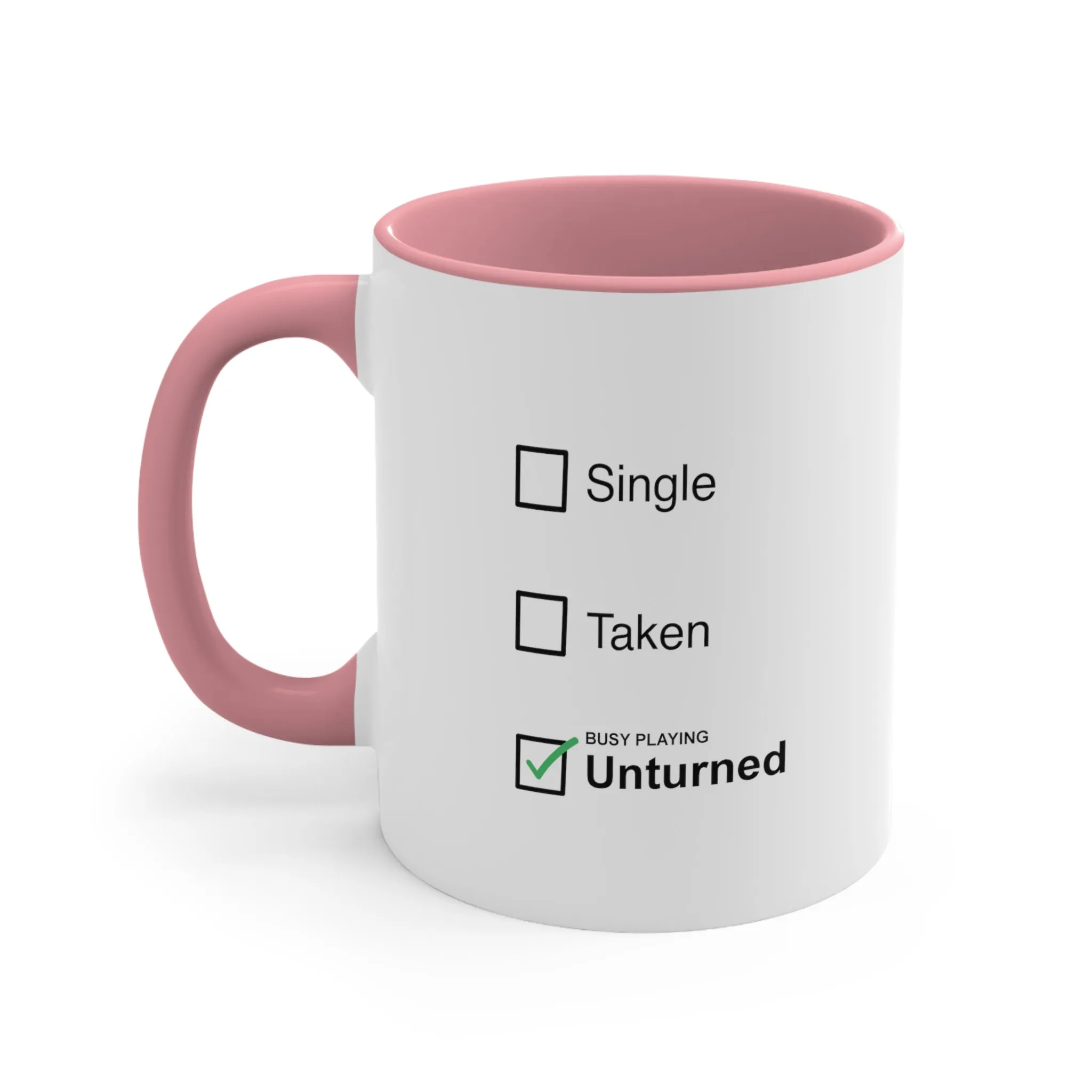 Unturned Single Taken Coffee Mug, 11oz Humor Funny Christmas Birthday Valentine Gift For Him Gift For Her