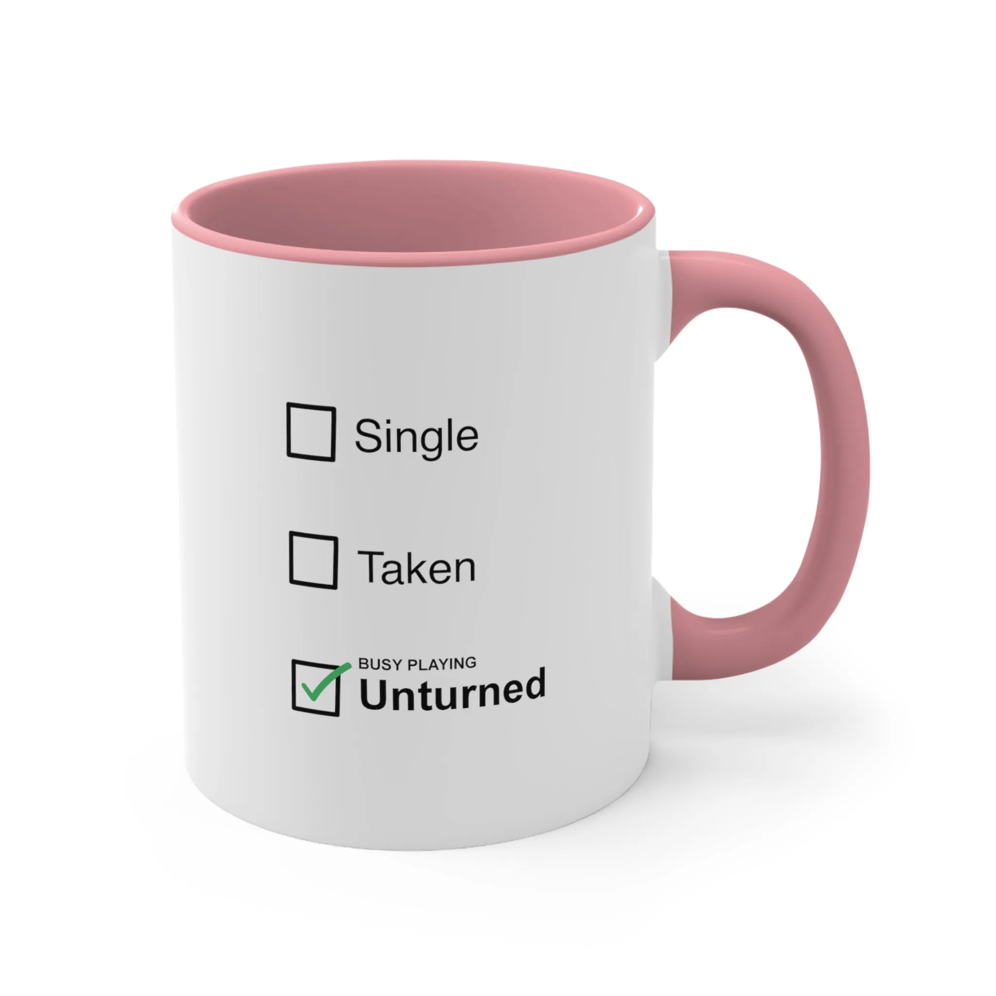 Unturned Single Taken Coffee Mug, 11oz Humor Funny Christmas Birthday Valentine Gift For Him Gift For Her