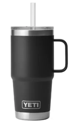 Yeti Rambler 25 OZ Mug With Straw Lid