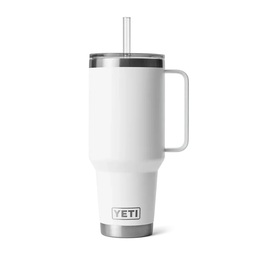 YETI Rambler 42 OZ (1242ml) Straw Mug With Straw Lid - White