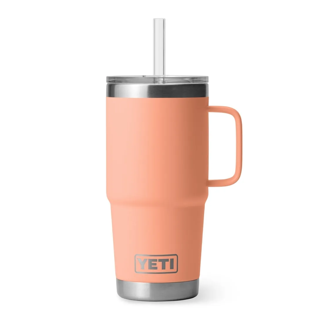 YETI Rambler Straw Mug 25oz Low Country Peach